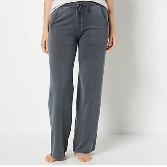 Barefoot Dream Pants - Barefoot Dreams Sunbleached Wide Leg Pants Gray Women's Size 1X H14233